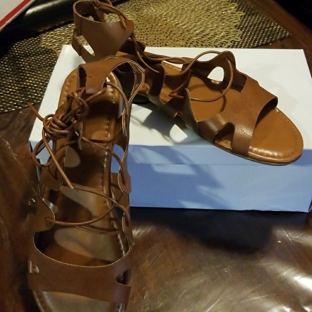 Tan sandals